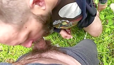 Brunette woman fucked in her bare back in public outdoor