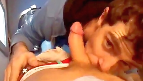 amateur brunette swallows and sucks hard on camera