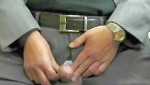 Amature japanese man with a large erect penis and a small one