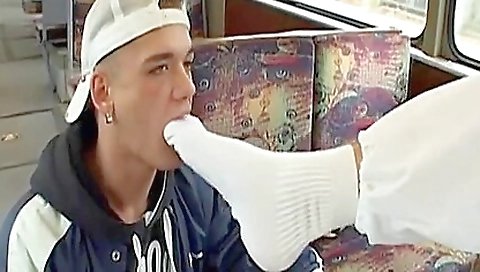 Two ladies in white shoes and white heels are having a facefucking