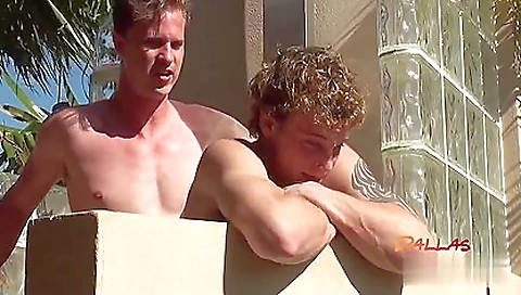 Dallas reeks of honey as he gets naked on the shower