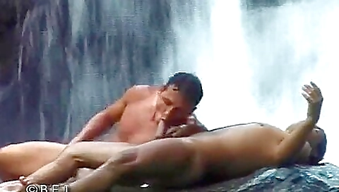 Old milf and her man in the woods have fun together