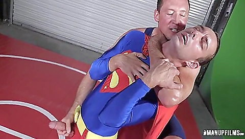 Sexy roommate gets hit in her boobs and ass in a costume